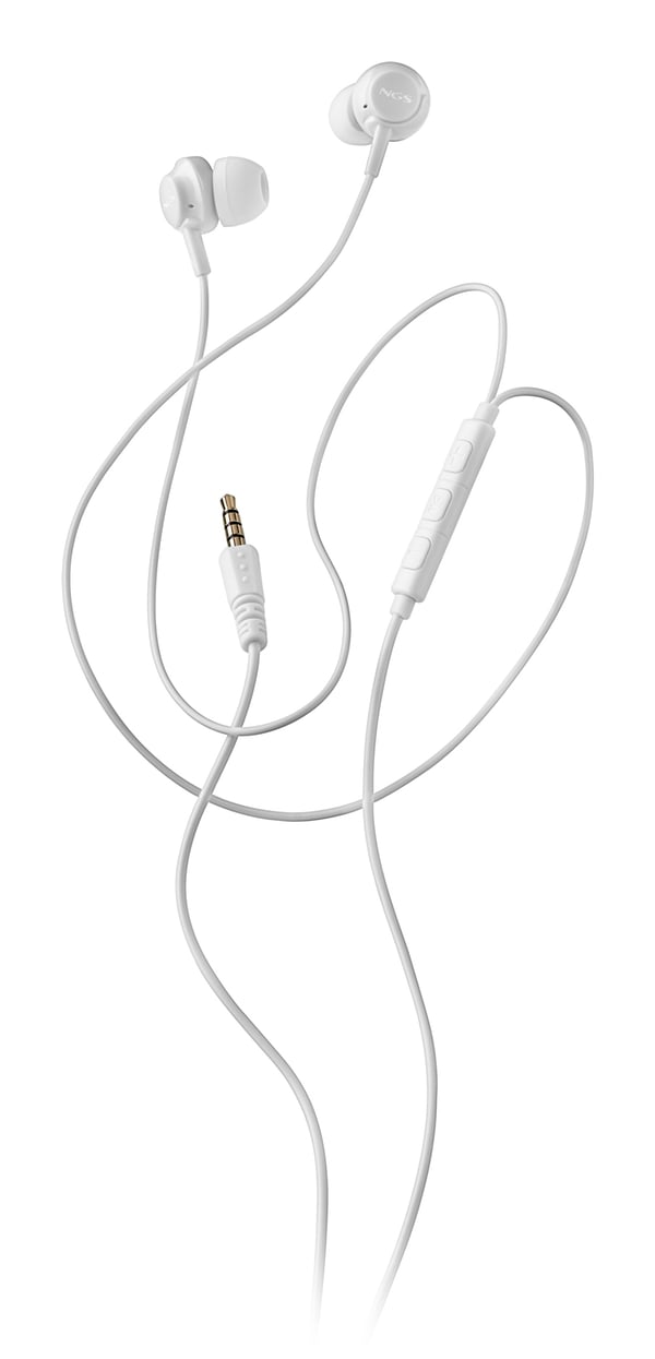 NGS CROSS DRIFT WHITE Headset Kabel I öra Samtal/musik Vit