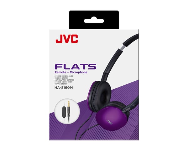 JVC HA-S160M-VU hörlur och headset Kabel Huvudband Samtal/musik Blå