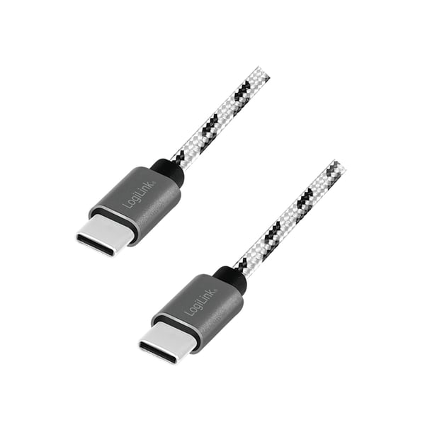 LogiLink CU0200 USB-kabel USB 2.0 USB C 0,48 Gbit/sek. Sort, Hvid