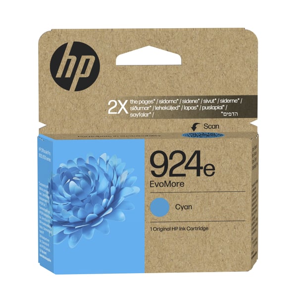 HP 924e alkuperäinen syaani EvoMore -mustepatruuna