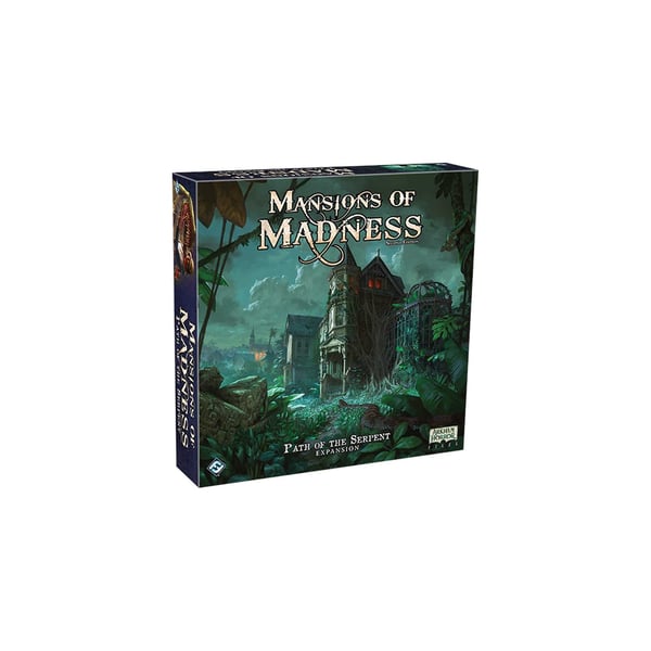 Asmodee Mansions of Madness : Second Edition - Path of the Serpent Send your investigators into the unexplored wilderness of the Amazon jungle and confront ancient secrets in three new digital scenarios for the acclaimed cooperative game! Four new investigators join the hunt for the truth, facing off against horrifying serpent creatures, stone monstrosities that come to life and more. Lautapeli