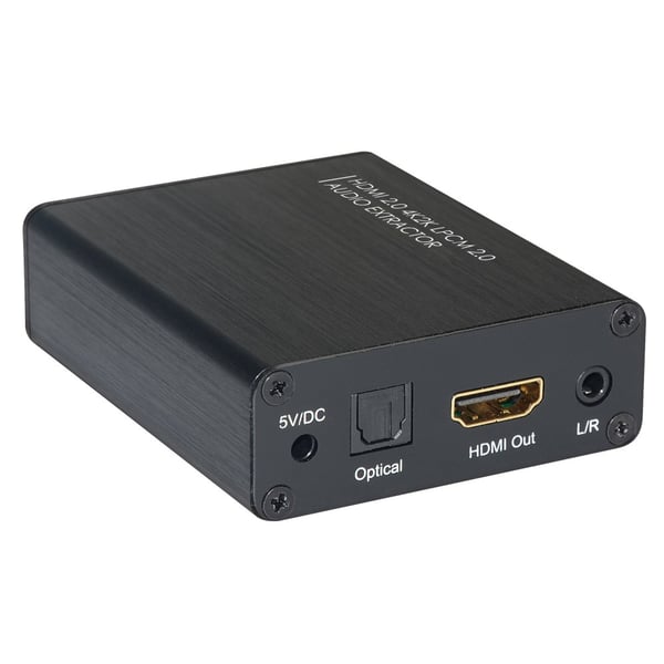 Techly IDATA HDMI-EA4K lydkonverteringsprogram Sort