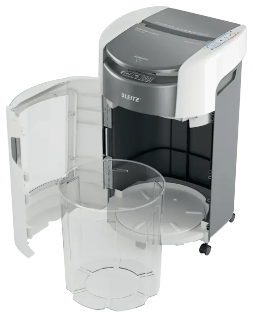 Leitz IQ OptiMax Autofeed Office 300 Dokumentförstörare P5 Micro Cut