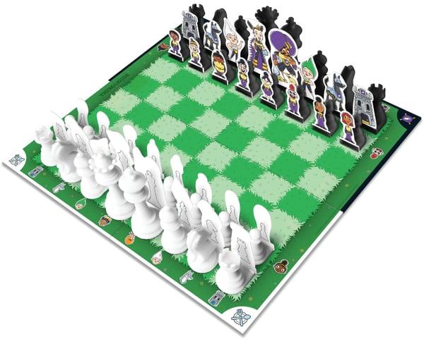 MEGABLEU 678146 brætspil L'Histoire du roi des échecs 45 min. Oplysende