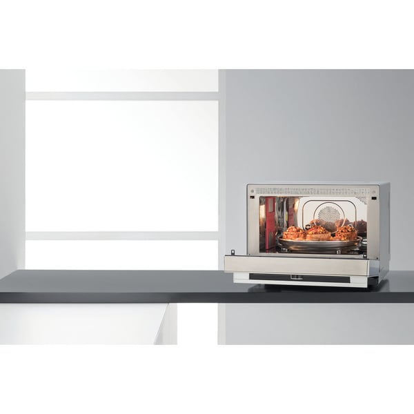 Whirlpool Supreme Chef MWSC 9133 SX Musta, Ruostumaton teräs Yhdistelmämikroaaltouuni Pöytämalli 33 L 1000 W