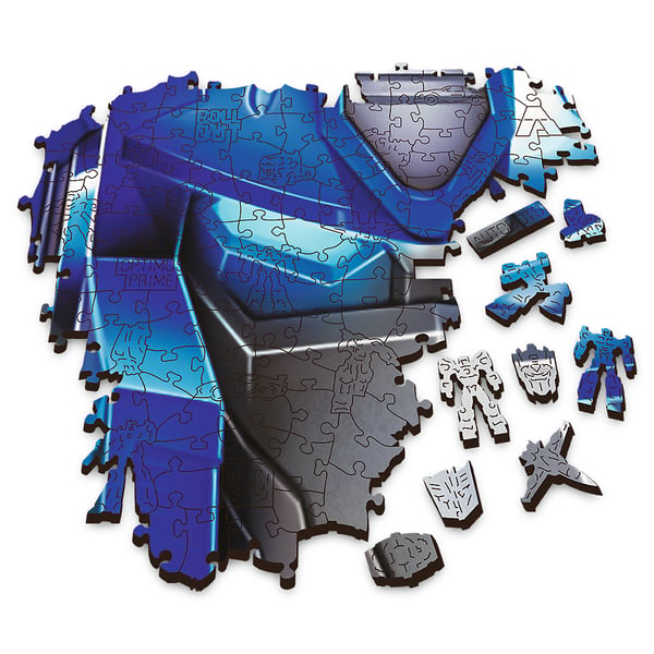 Transformers Wooden Shaped Puzzle 500+5 Puslespil 505 stk Tegnefilm