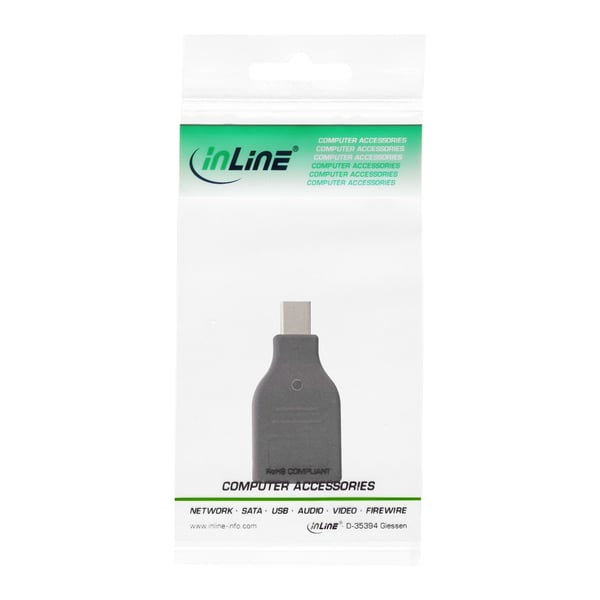 InLine 17196B kabel kønsskifter Sort