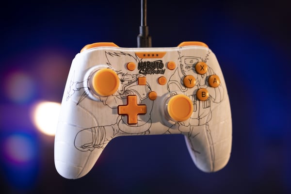 Konix Naruto Kakashi Hvid USB Gamepad Nintendo Switch, Nintendo Switch Lite, PC