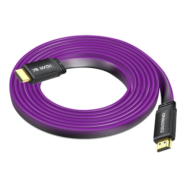 Oniverse ONICAB2-HDMILED-PRPL HDMI-kabel 2 m HDMI Type A (Standard) Lilla