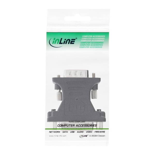 InLine 17790 kabel kønsskifter VGA (D-sub) HD male HD15 M Sort