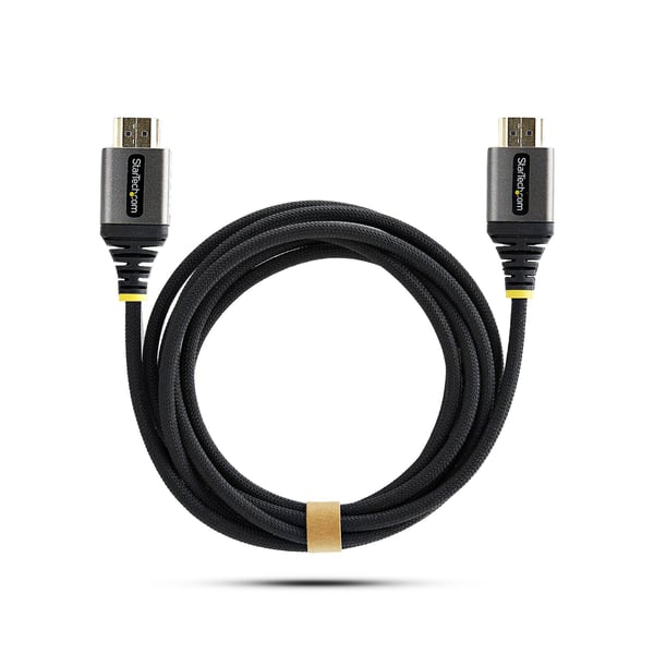 StarTech.com HDMI2-FLEX-4K60-3M HDMI-kaapeli HDMI-tyyppi A (vakio) Musta, Hopea
