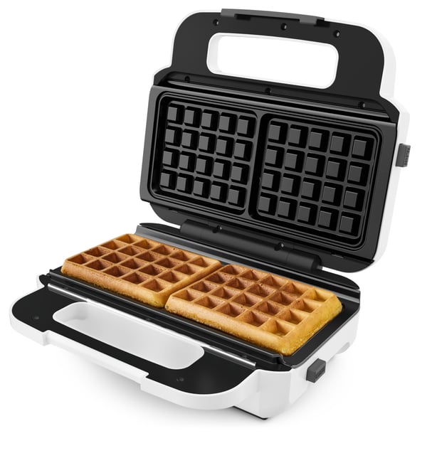 Tefal Snack XL SW7011 smörgåsgrill 850 W Vit, Rostfritt stål