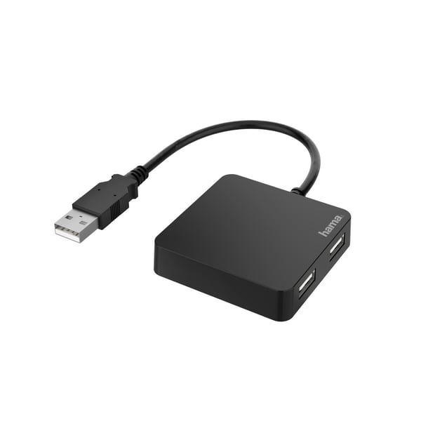 Hama 00200121 gränssnittshubbar USB 2.0 480 Mbit/s Svart