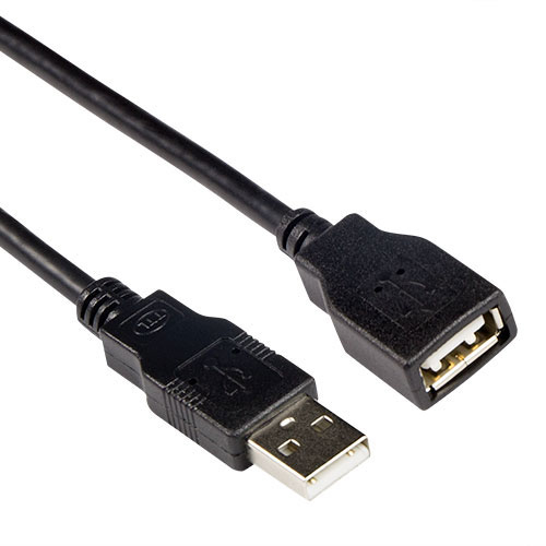 ACT SB0036 USB-kabel USB 2.0 3 m USB A 0,48 Gbit/sek. Sort