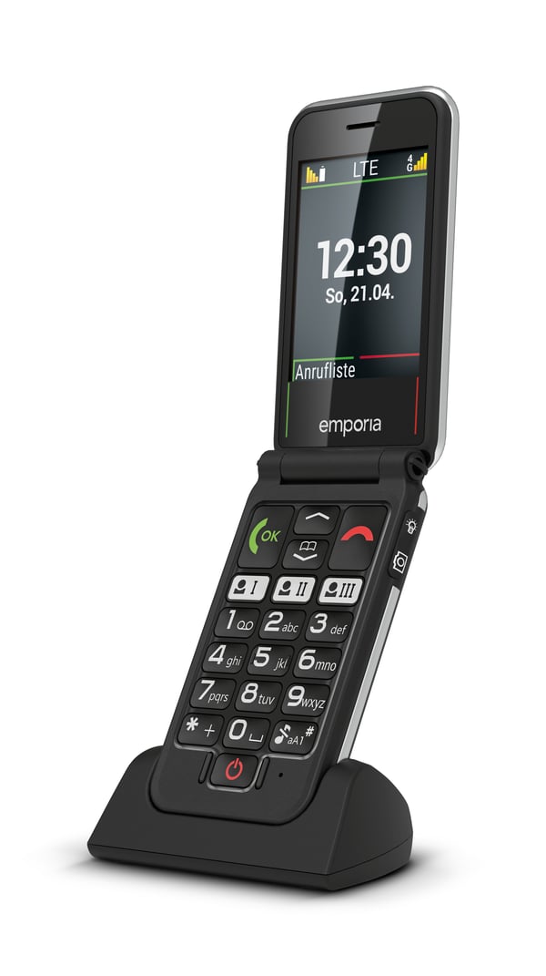 Emporia emporiaJOY-LTE 7,11 cm (2.8") 115 g Sort Senior telefon