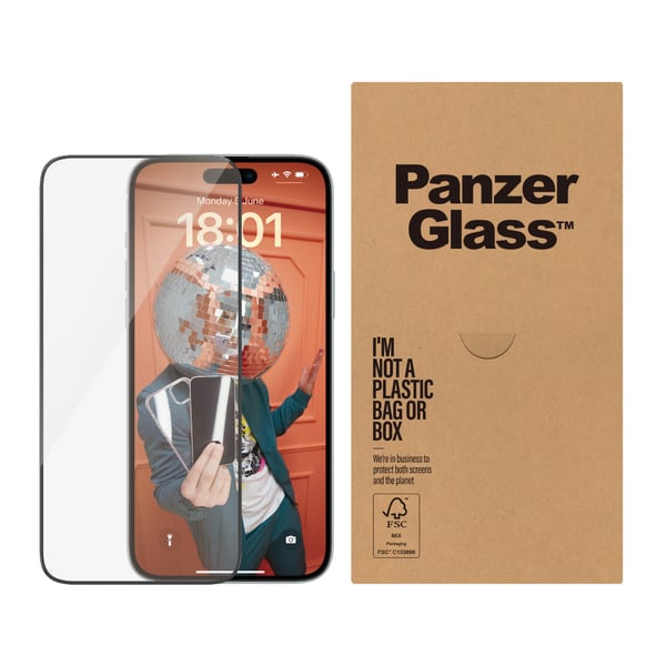 PanzerGlass ® Skærmbeskyttelse iPhone 15 Plus | Ultra-Wide Fit m. EasyAligner PanzerGlass ® Skærmbeskyttelse iPhone 15 Plus | Ultra-Wide Fit m. EasyAligner