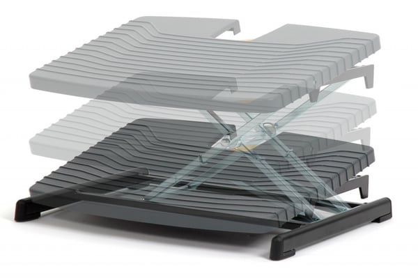 BakkerElkhuizen Pro 959 Footrest Svart, Grå, Orange