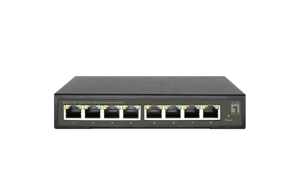 LevelOne GES-2108P netværksswitch Administreret L2 Gigabit Ethernet (10/100/1000) Strøm over Ethernet (PoE) Sort
