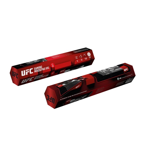 Konix UFC XXL Spelmusmatta Svart, Röd