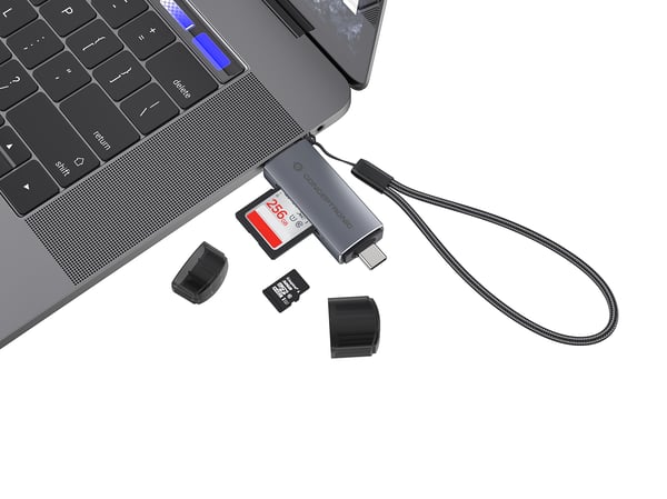 Conceptronic BIAN05G kortinlukija USB 3.2 Gen 1 (3.1 Gen 1) Type-A/Type-C Harmaa