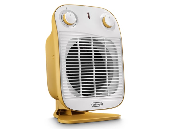 De’Longhi HFS50B20.YE elektrisk rumsvärmare inomhus Gul 2000 W Elektrisk värmefläkt