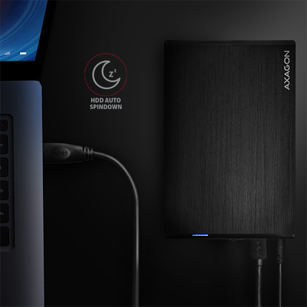 Axagon EE35-XA3 Hölje för lagringsenheter HDD-hölje Svart 3.5"