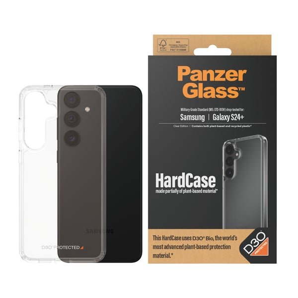 PanzerGlass ® HardCase Transparent m. D3O® Samsung Galaxy S24+