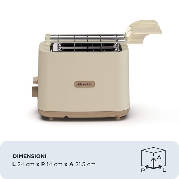 Ariete Toaster ARI-157-BG 7 2 viipale(i)ta 760 W Beige