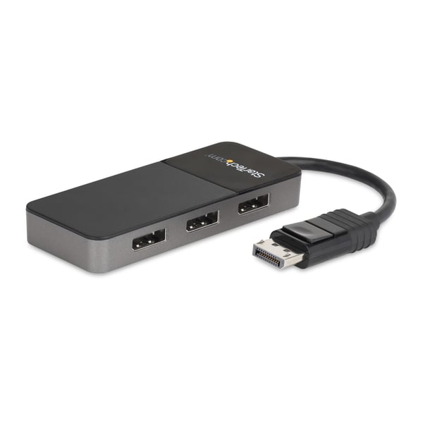 StarTech.com DisplayPort MST-hubb (3 portar, 3 x 4k, HDR, EDID, DP 1.4 Multi Monitor Splitter för Windo
