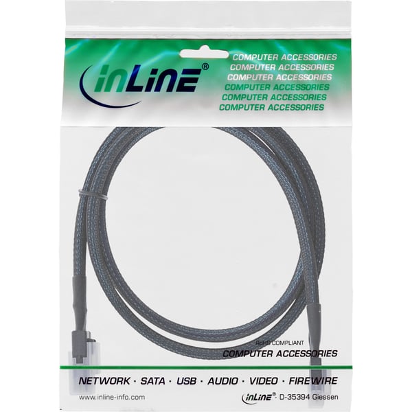 InLine 27645A Serial Attached SCSI (SAS)-kabel 0,5 m 12 Gbit/sek. Sort