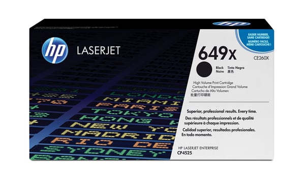 HP 649X, alkuperäinen riittoisa musta LaserJet-värikasetti