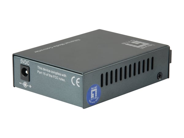LevelOne FVT-1104 verkon mediamuunnin 100 Mbit/s 1310 nm Yksittäistila Musta