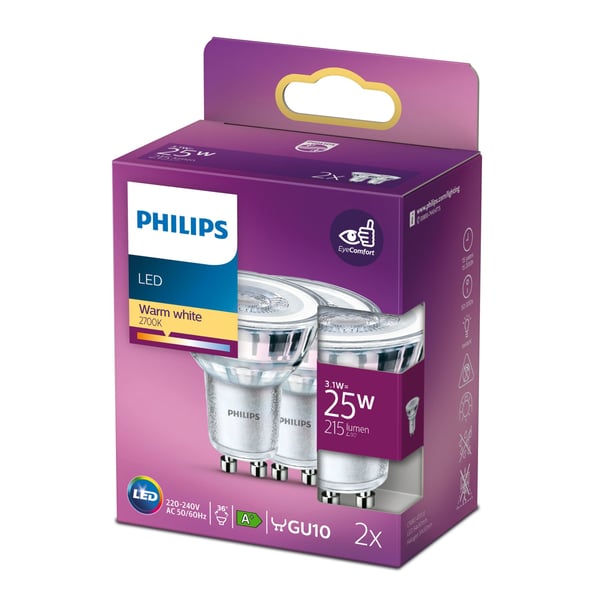 Philips Kohdelamppu 25W PAR16 GU10 x2
