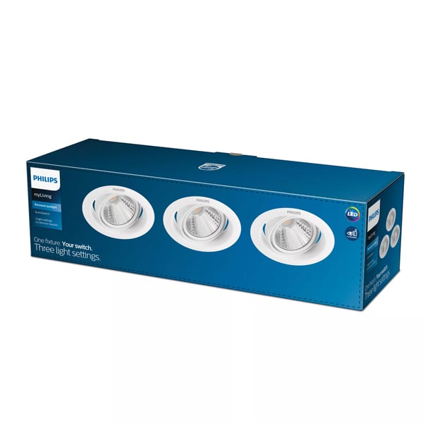 Philips Funktionel 8719514258044 spotlights Indbygget lysplade Ikke-udskiftelig pære(r) LED