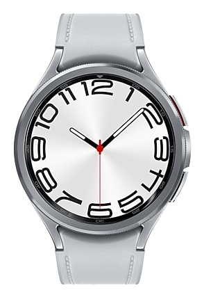 Samsung Galaxy Watch6 Classic Watch6 Classic 3,81 cm (1.5") OLED 47 mm Digitaalinen 480 x 480 pikseliä Kosketusnäyttö Hopea Wi-Fi GPS (satelliitti)