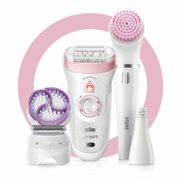 Braun Silk-épil 9 81683683 hårfjerner 40 pincetter Hvid, Lyserød