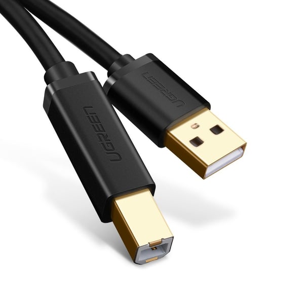 Ugreen 10351 USB-kabel USB 2.0 3 m USB A USB B Sort