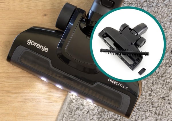 Gorenje SVC216100FSIIR 2-i-1 stangstøvsuger Batteri Dry Poseløs 0,5 L 130 W Rød