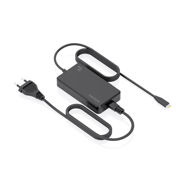 AISENS ASCH-1PD45D067-BK strømadapter og vekselret Indendørs 45 W Sort