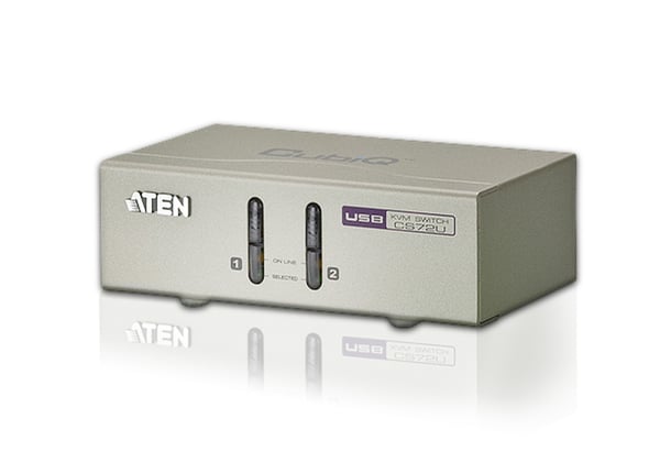 ATEN USB VGA/Audio KVM-switch med 2 portar ATEN USB VGA/Audio KVM-switch med 2 portar