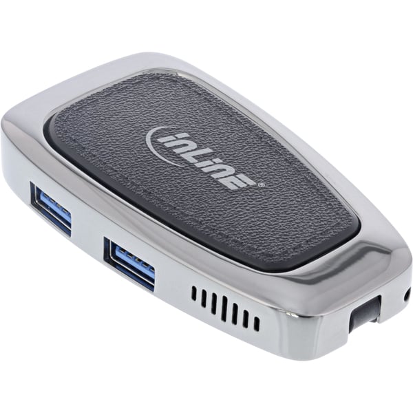 InLine 33272A gränssnittshubbar USB 3.2 Gen 2 (3.1 Gen 2) Type-C 10000 Mbit/s Silver