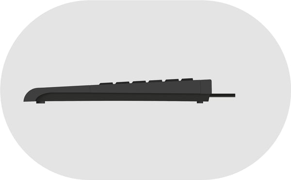 KeySonic ACK-3410 (UK) Tastatur USB QWERTY UK Engelsk Sort (ACK-3410 (UK))