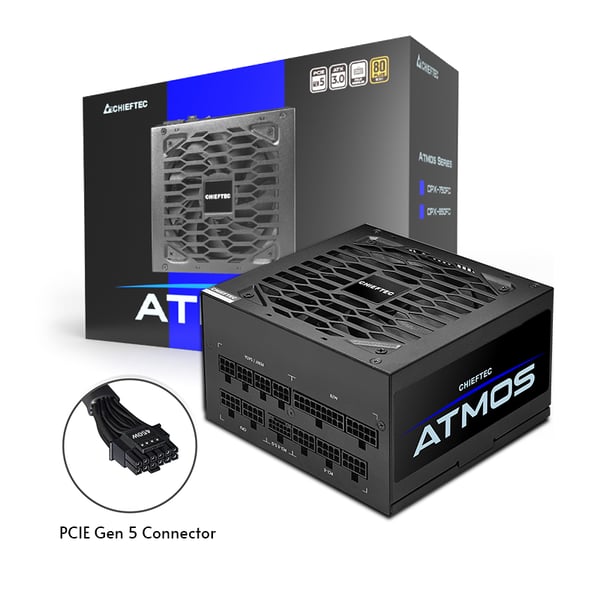 Chieftec Atmos strömförsörjningsenheter 850 W 20+4 pin ATX ATX Svart