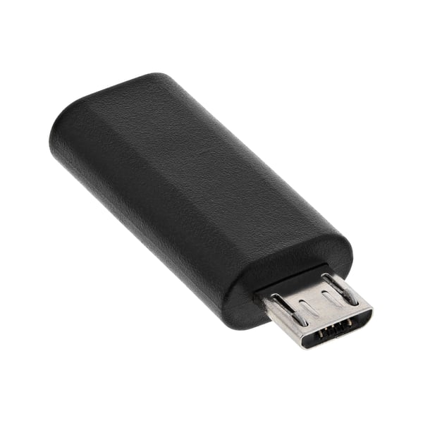 InLine 33302I kabel kønsskifter micro USB male USB C Sort