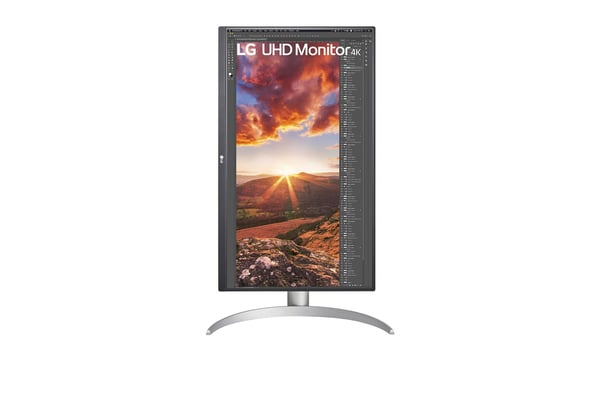LG 27UP850N-W tietokoneen litteä näyttö 68,6 cm (27") 3840 x 2160 pikseliä 4K Ultra HD LED Hopea, Musta