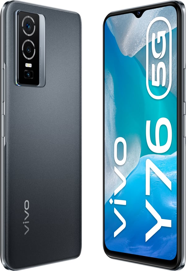 VIVO Y76 5G 16,7 cm (6.58") Kaksois-SIM Android 12 USB Type-C 8 GB 128 GB 4100 mAh Musta