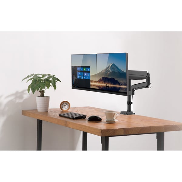 InLine 23160B skærmbeslag og -stativer 43,2 cm (17") Skrivebord Sort