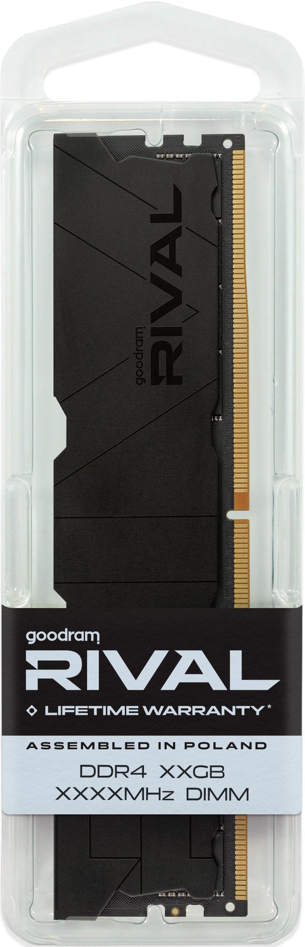 Goodram *DDR4 Rival Deep Black 16GB(2* 8)/3600 CL18 hukommelsesmodul 2 x 8 GB 3600 MT/s 288-pin DIMM