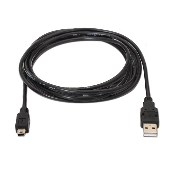AISENS A101-0025 USB-kabel USB 2.0 1,8 m USB A Mini-USB B Sort
