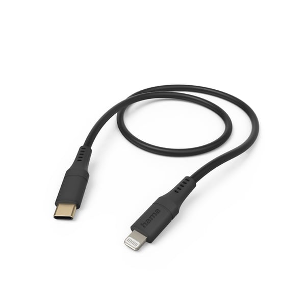 Hama Lightning USB-kabel - USB-C 1,5 m svart (002015730000)